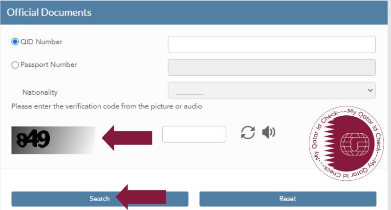 Qatar ID through the Moi Portal