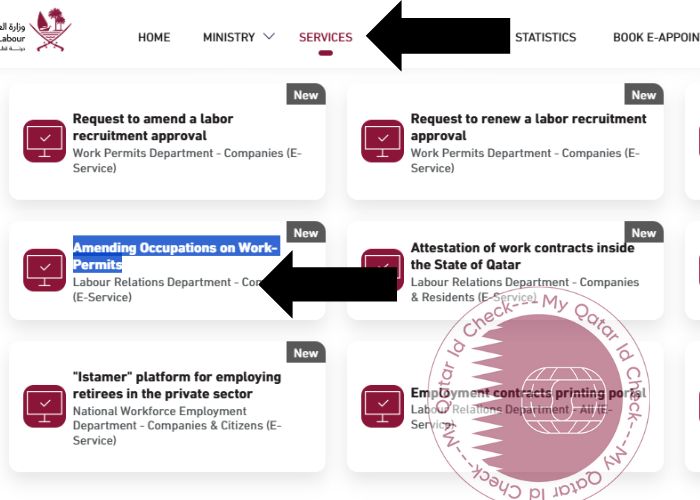 Change Your Qatar ID Profession through MOL Online